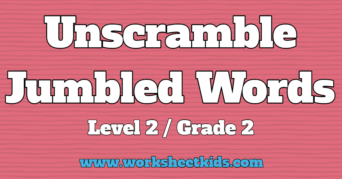 unscramble jumble word puzzles game