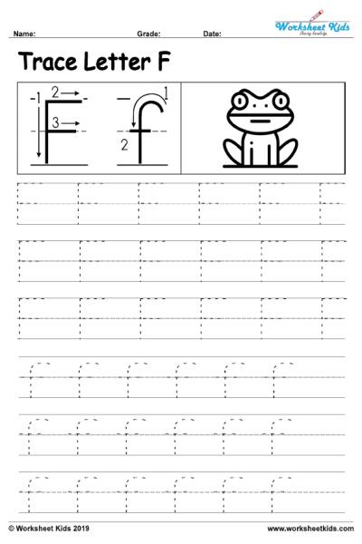 Free Letter F Tracing Worksheets Letter F Alphabet Tracing Worksheets Free Printable Pdf 