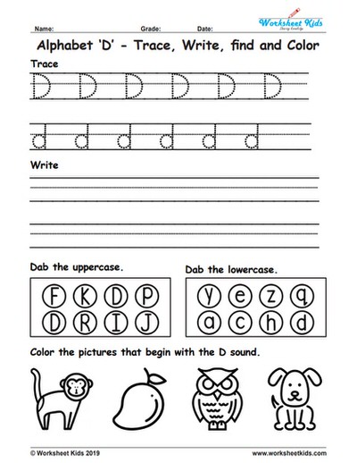 Find The Letter D Worksheet All Kids Network Letter D Worksheets By Kindergarten Swag Teachers 