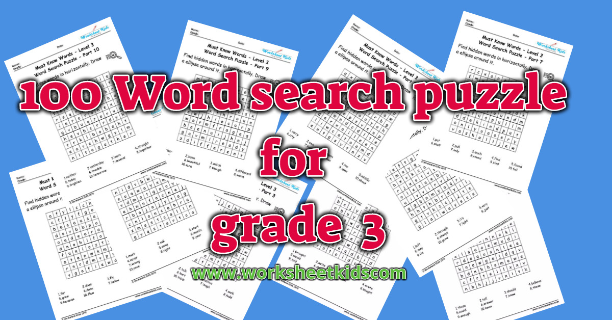 Word Searches With 100 Words