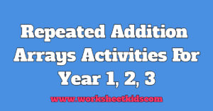 repeated addition free printable pdf worksheets kids