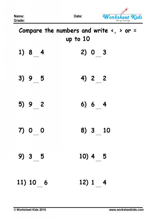 Comparing Numbers To 5 Activities BEST GAMES WALKTHROUGH