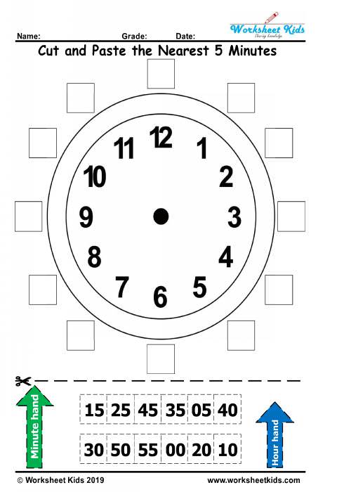 Clock Face Image Printable to Learn Telling Time