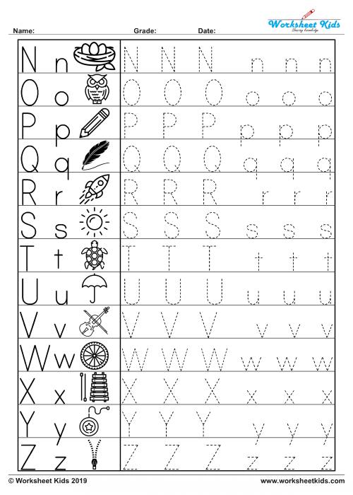 Tracing Uppercase And Lowercase Letters Pdf