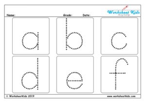 Letter tracing for preschoolers and toddlers - free printables worksheets