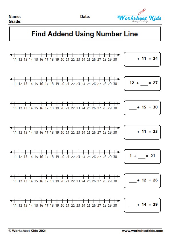 Number Line Worksheets Kindergarten Pdf Albert Smith s English Worksheets