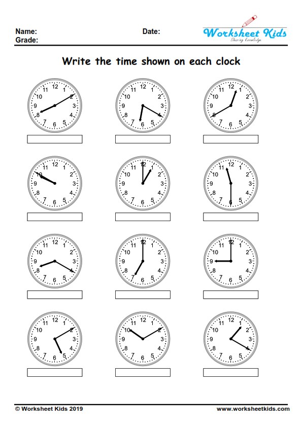 Blank Clock Worksheet To Print Clock Worksheets Time Worksheets Kids Math Worksheets Grade 3