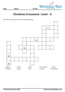 36 Fun and Free Christmas Themed Word Puzzles for Kids in PDF
