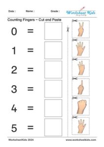 Engaging Finger Counting Worksheets for Preschool & Kindergarten ...