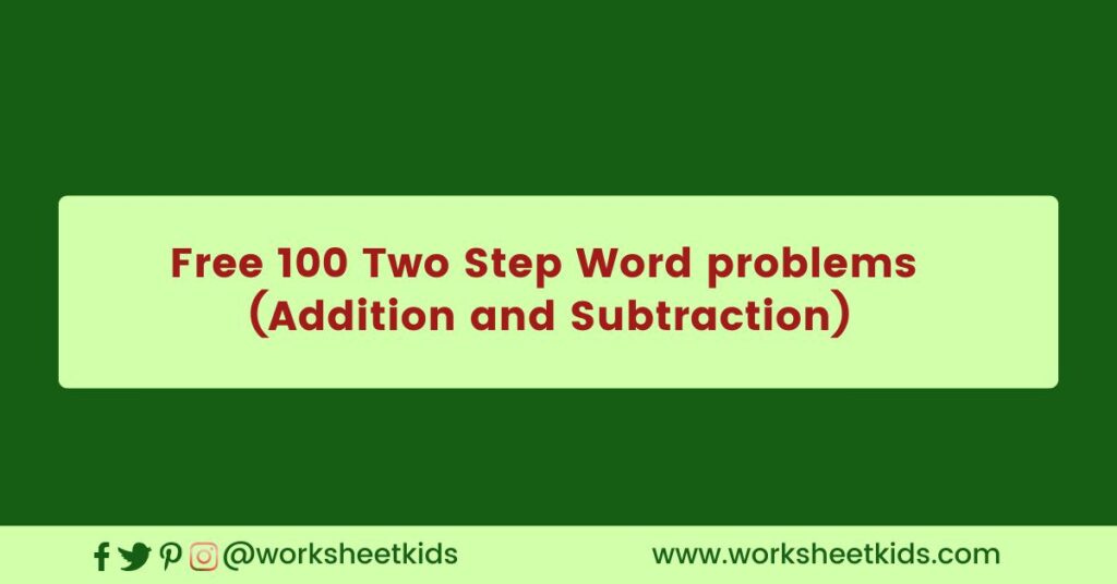 Word problems addition and subtraction collection for elementary math practice